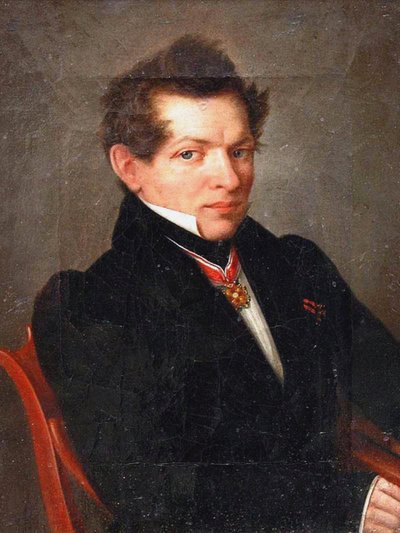 Nyikolaj Lobacsevszkij matematikus portréja 1792-1856, 1839 alkotó: Lev Dmitrievich Kryukov