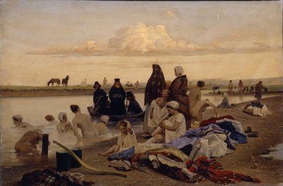 Szerzetesek. Rosszul sodort, 1870-es évek alkotó: Lev Grigoryevich Solovyev