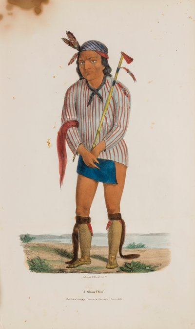 Egy sziú törzsfőnök, az Aboriginal Portfólióból alkotó: Lewis, James Otto
