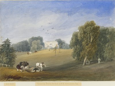 Greenway Bank – Hall: akvarell festészet, és [c 1840] alkotó: Lewis John Wood