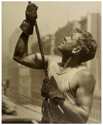 Építőmunkás-birodalom államépület, 1930 körül alkotó: Lewis Wickes Hine