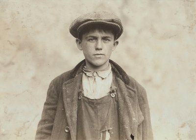James Donovan – ír seprőgép a Fall River Vasműben alkotó: Lewis Wickes Hine