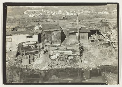A "nem működő munkások" lakónegyede Pattersonban, New Jerseyben alkotó: Lewis Wickes Hine
