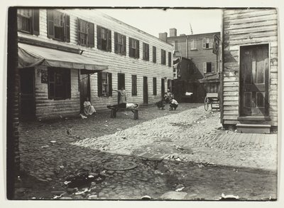 Néger sikátor, ahol fehérek laknak, Washington, D.C. alkotó: Lewis Wickes Hine