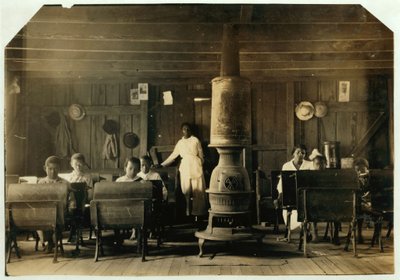 Szegregált iskola Anthostonban, Kentucky államban, 1916 alkotó: Lewis Wickes Hine