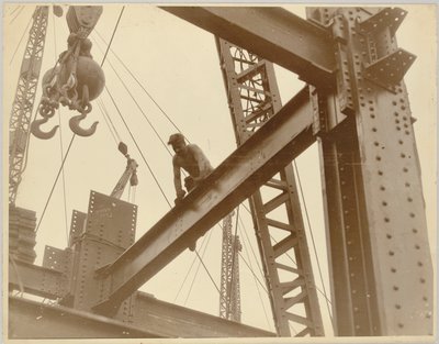 Dolgozók az Empire State Buildingen, 1930 körül alkotó: Lewis Wickes Hine