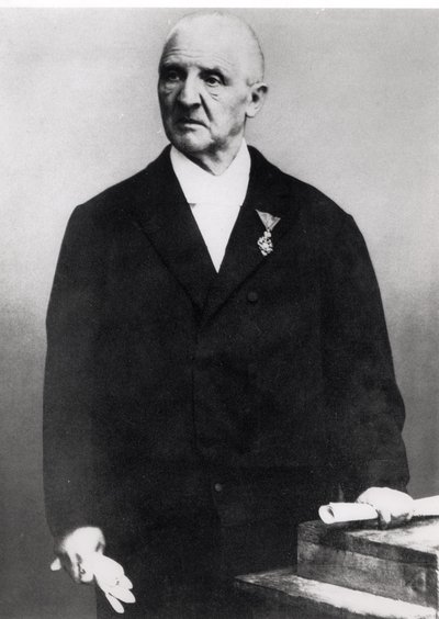 Anton Bruckner (1824-96) (f/w fotó) alkotó: Unbekannt Unbekannt
