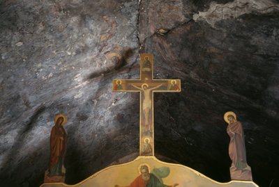 Feszület az Agios Mamas templomban, Kantanos, Kréta, Görögország (fotó) alkotó: Unbekannt Unbekannt