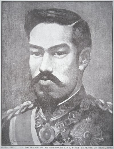 Mutsuhito japán császár (litho) alkotó: Unbekannt Unbekannt