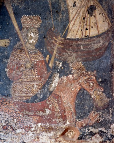 Freskó a templomban, Deliana, Kréta, Görögország (fotó) alkotó: Unbekannt Unbekannt