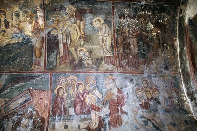 Freskók a Metamorphosis tou Sotiros templomban, Kefaliban, Krétán, Görögországban (fotó) alkotó: Unbekannt Unbekannt