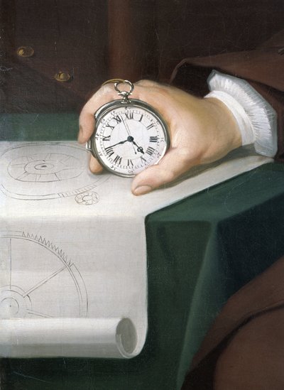 John Harrison a tengeri kronométerével, 1767 alkotó: Unbekannt Unbekannt