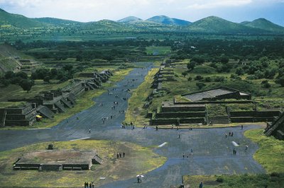 Mexikó, Mexikó medence, Mexikóváros, Teotihuacan (Istenek városa), Hold piramis és Halottak sugárútja alkotó: Unbekannt Unbekannt