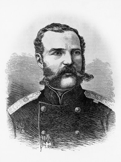 Alekszandr II. Romanov (1818-1881), 1855-ös orosz cár portréja, metszet alkotó: Unbekannt Unbekannt