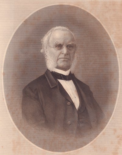 Joseph Holdich amerikai metodista püspök (1794-1893) portréja, metszet a hölgyek tárházából, Egyesült Államok, 1870 körül alkotó: Unbekannt Unbekannt