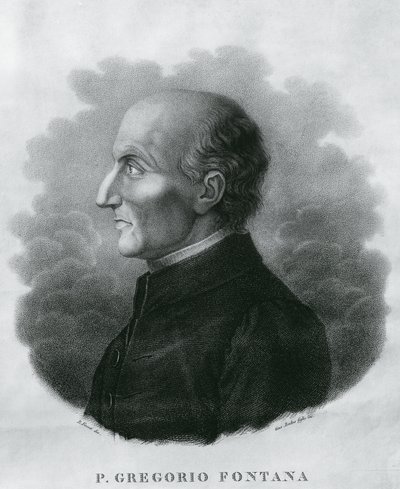 Gregorio Fontana (1735-1803) olasz matematikus portréja, metszet alkotó: Unbekannt Unbekannt