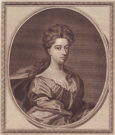 Greville Doddington, Manchester hercegnőjének (1672-1720) portréja, John Goldar (1729-1795) rézmetszete G Kneller festményéből alkotó: Unbekannt Unbekannt