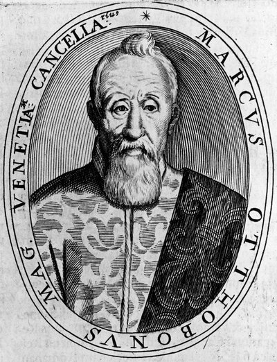 Marco Ottoboni (1554-1649), velencei nagykancellár portréja, metszet alkotó: Unbekannt Unbekannt