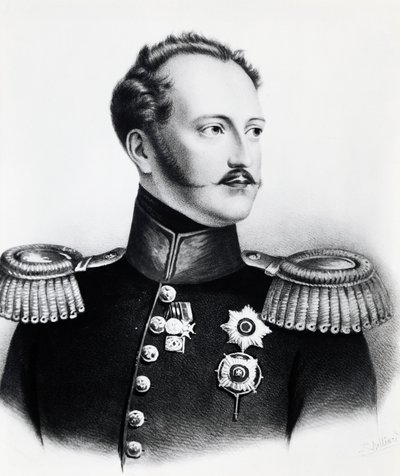 I. Miklós Romanov (1796-1855), 1825-1855 közötti orosz cár portréja, metszet alkotó: Unbekannt Unbekannt