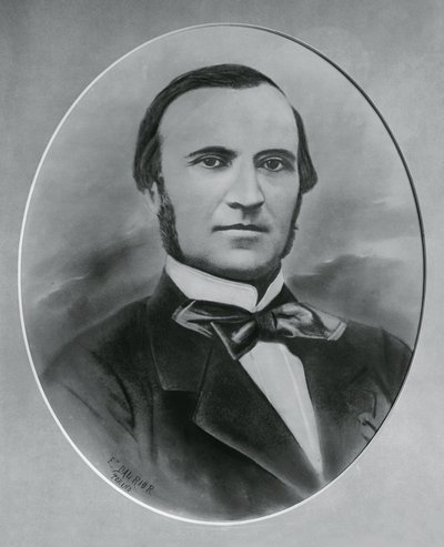 Severino Grattoni (1815-1876) olasz építész és mérnök portréja, metszet alkotó: Unbekannt Unbekannt