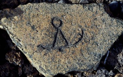 Kőmetszet, Puako Petroglyph régészeti körzet, Hawaii szigete, Egyesült Államok alkotó: Unbekannt Unbekannt