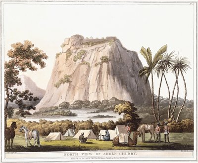 Shole Ghurry északi nézete, 1805 alkotó: Lieutenant James Hunter