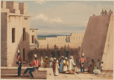 „Ghuznee. Foglyok a 19. bombayi bennszülött gyalogság kíséretében alkotó: Lieutenant Thomas (after) Wingate