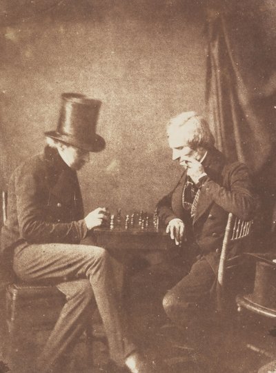 A sakkozók, kb. 1845. alkotó: Likely by Antoine François Jean Claudet.