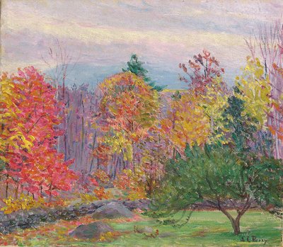 Tájkép Hancockban, New Hampshire, 1923. október (olaj, vászon) alkotó: Lilla Cabot Perry