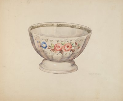 Tál, c. 1937. alkotó: Lillian Causey