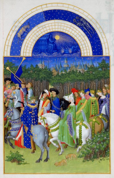 május Berry herceg igen gazdag órái, 1412-1416 alkotó: Limbourg Brothers