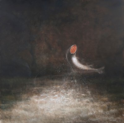 Ugró hal, 2012 (akril, vászon) alkotó: Lincoln Seligman