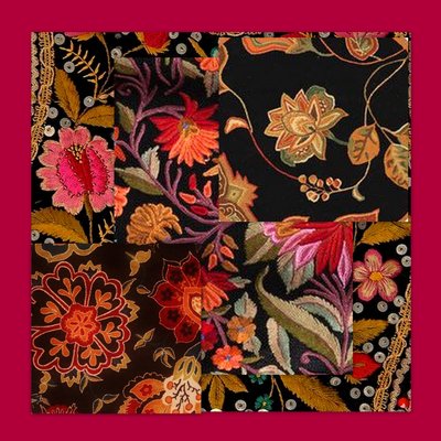 FLORAL COLLAGE, 2018 (vegyes technika) alkotó: linda arthurs