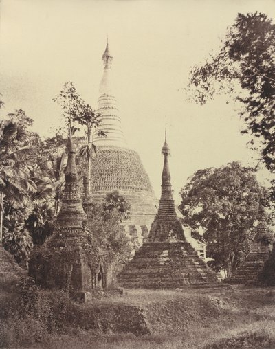 Rangoon: Dagon pagoda, 1855 november (fénykép) alkotó: Linnaeus Tripe