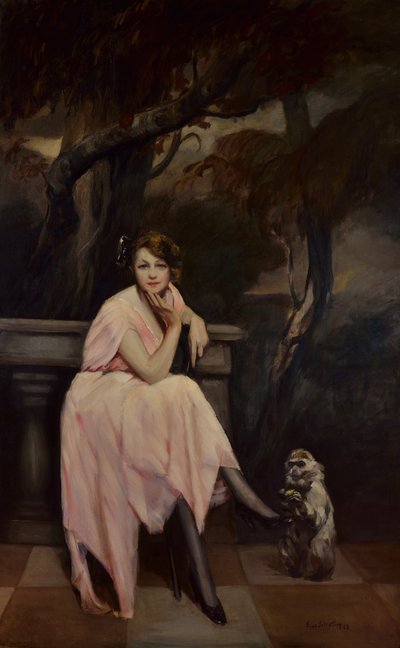 Rózsaszín kisasszony, 1923. alkotó: Lino Selvatico