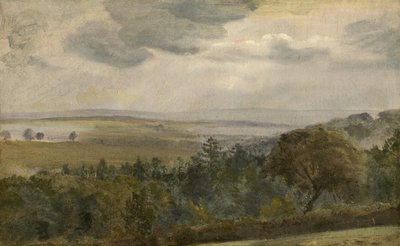 Kiterjedt táj felhőkkel, 1850 körül alkotó: Lionel Constable