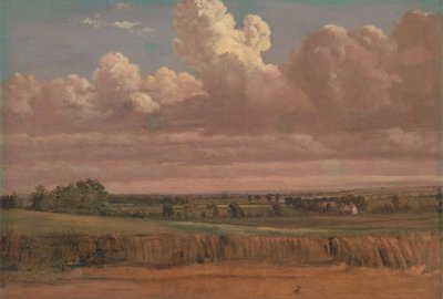 Táj Búzamezővel, kb. 1850-es évek. alkotó: Lionel Constable