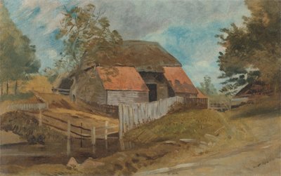Old Barn, kb. 1855 alkotó: Lionel Constable