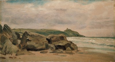 Kilátás Rame Head felé, Cornwall, 1850 alkotó: Lionel Constable