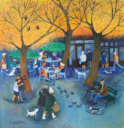 Apero Time 2016 (akrilfesték papíron) alkotó: Lisa Graa Jensen