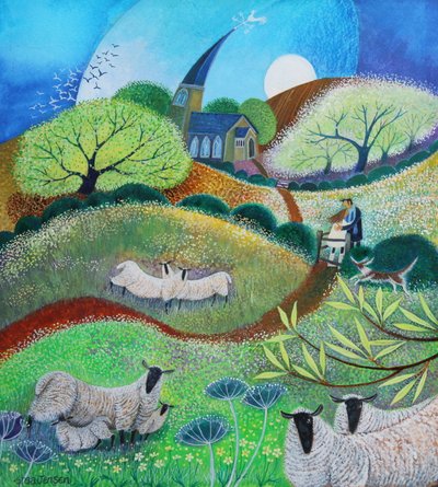 Kissing Gate, 2021 (akril, papír) alkotó: Lisa Graa Jensen