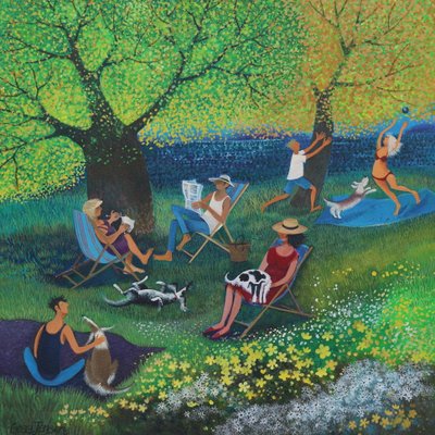 Lady in Pink, 2015 (akril, papír) alkotó: Lisa Graa Jensen