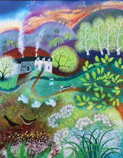 The Way Home, 2021 (akril, vászon) alkotó: Lisa Graa Jensen