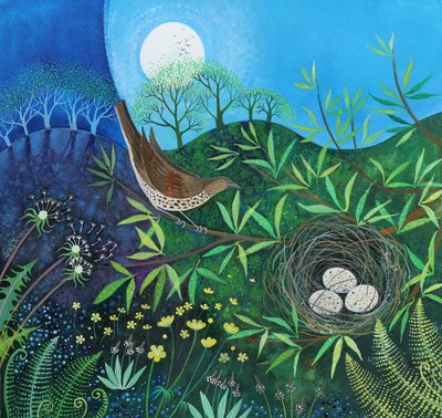 Rigó, 2019 (akril, papír) alkotó: Lisa Graa Jensen
