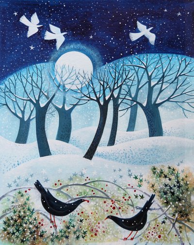 Téli madarak a hóban, 2019 alkotó: Lisa Graa Jensen