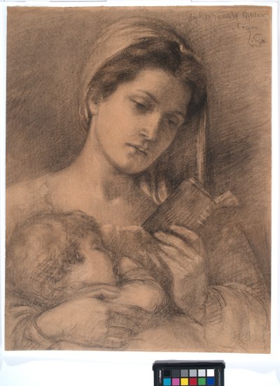 Helena és Rodman, 1890 körül (grafit, öntött papír) alkotó: Lisa Ramona Stillman