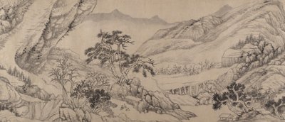 Utazás patakok és hegyek között, 1680. alkotó: Liu Yu