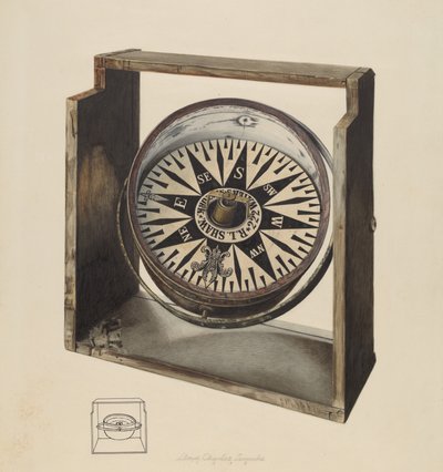 Iránytű, 1938. alkotó: Lloyd Charles Lemcke