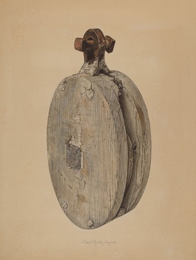 Halyard blokk, 1939. alkotó: Lloyd Charles Lemcke