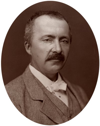 Dr. Heinrich Schliemann, német homéroszi régész, 1877. alkotó: Lock and Whitfield